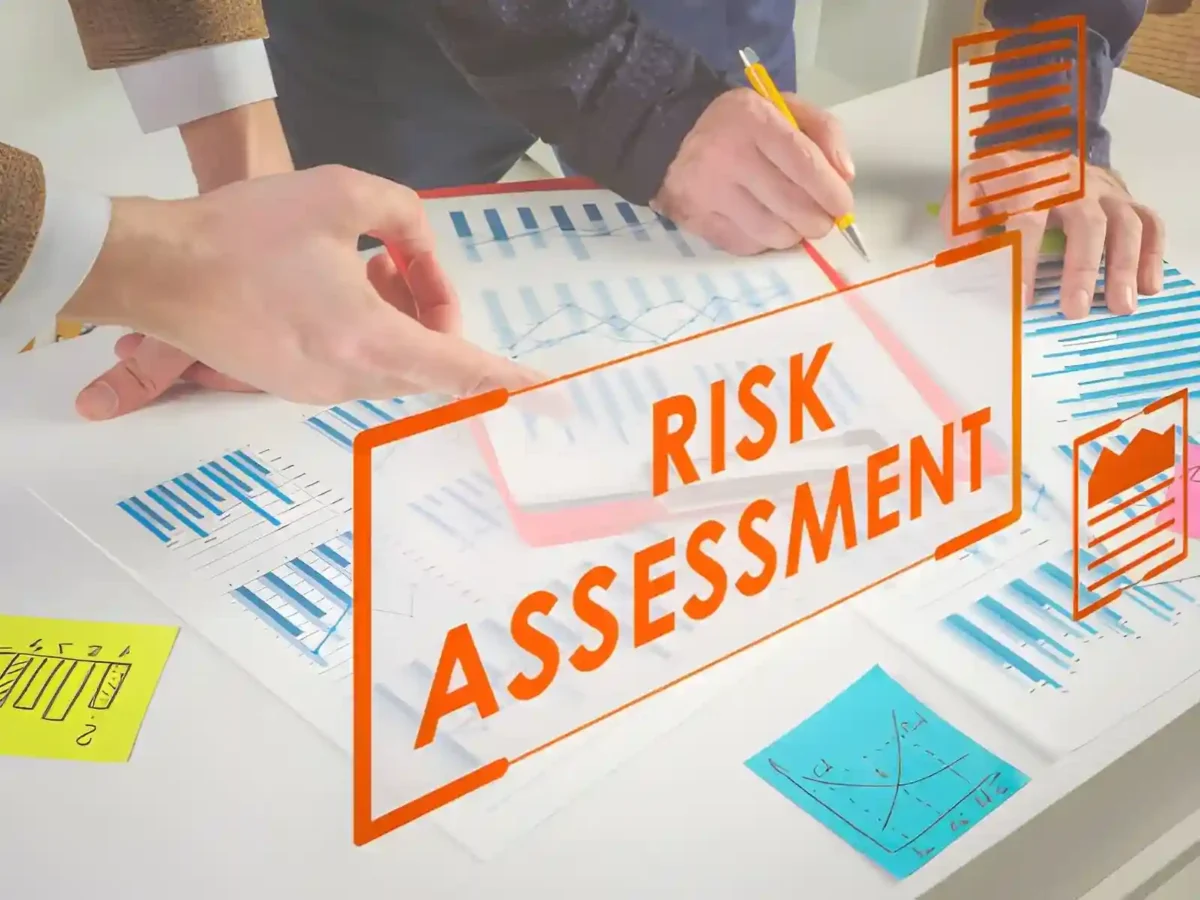 Fire safety inspection checklist being reviewed in a building